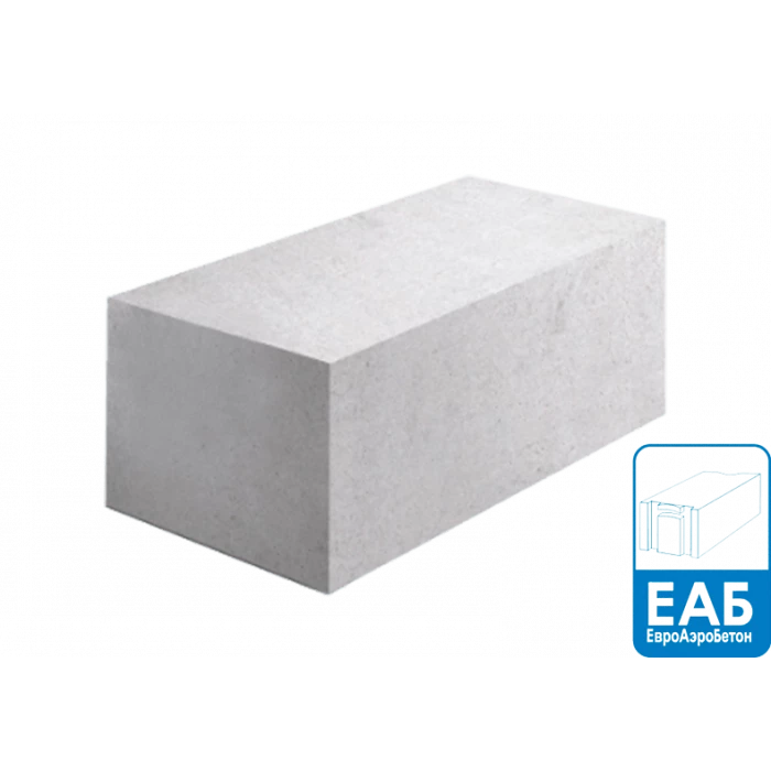 Газобетон ЕАБ D500 150х250х625 мм ровные грани