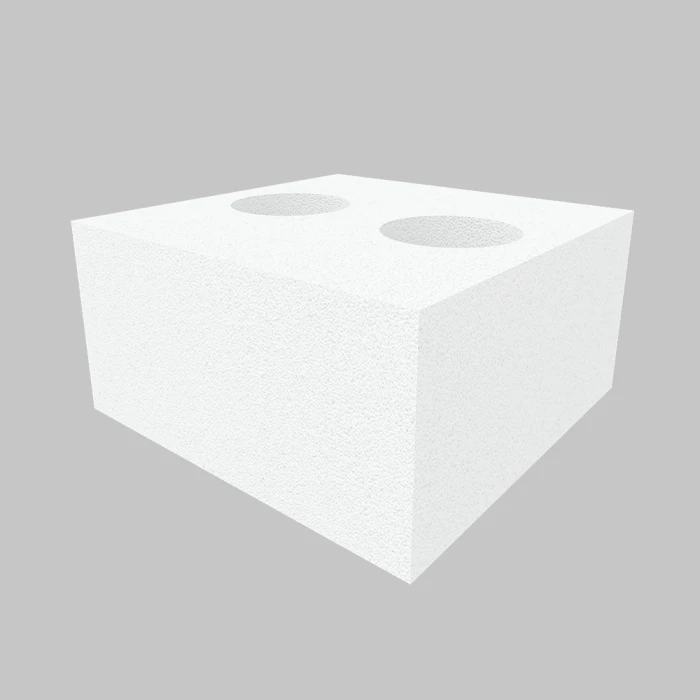 Газобетонный O-блок ISTKULT 375 мм 2Ø 160 мм