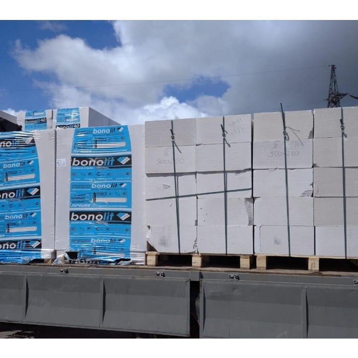 Газобетон Bonolit D400 600х200х250 мм 2 сорт фото 2