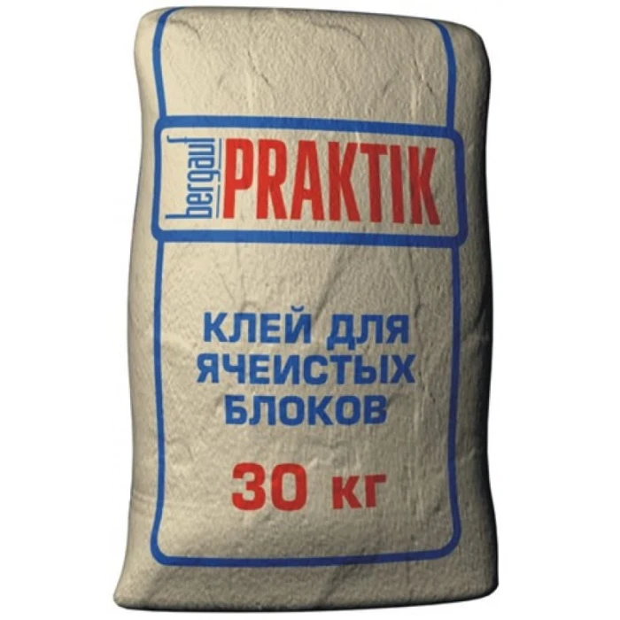 Клей для ячеистых блоков Bergauf Praktik, 30 кг