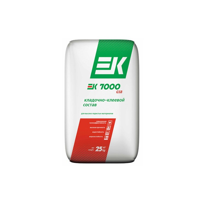 Кладочно-клеевой состав EK 7000 GSB, 25 кг