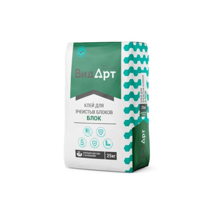Клей для ячеистых блоков ВидАрт, 25 кг