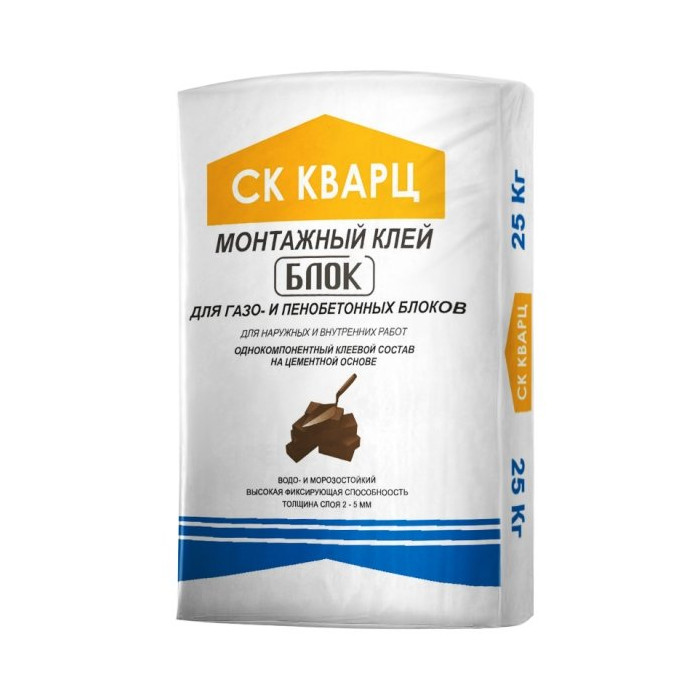 Монтажный клей БЛОК ГОСТ СК Кварц, 25 кг