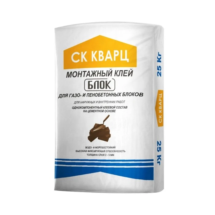 Монтажный клей БЛОК ГОСТ СК Кварц, 25 кг