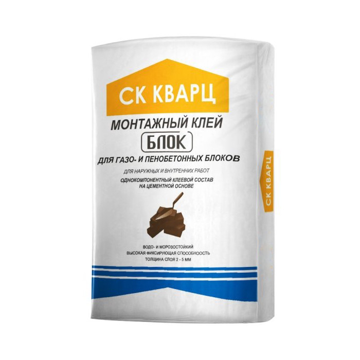Монтажный клей БЛОК ЭКОНОМ СК Кварц, 40 кг