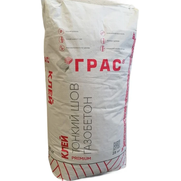 Клей для газобетона ГРАС PREMIUM