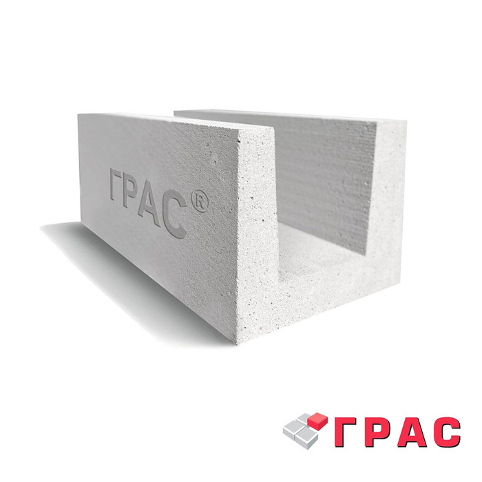 Газоблок П-образный ДСК ГРАС D500 600х200х250