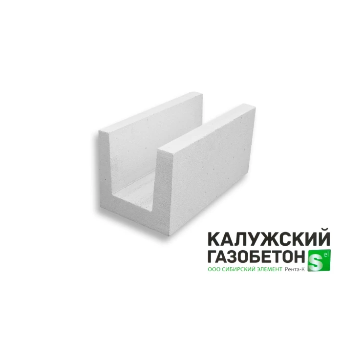 Газоблок П-образный Калужский D500 625х250х250