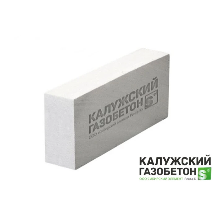 Газоблок перегородочный Калужский D500 625х100х300 B3.5